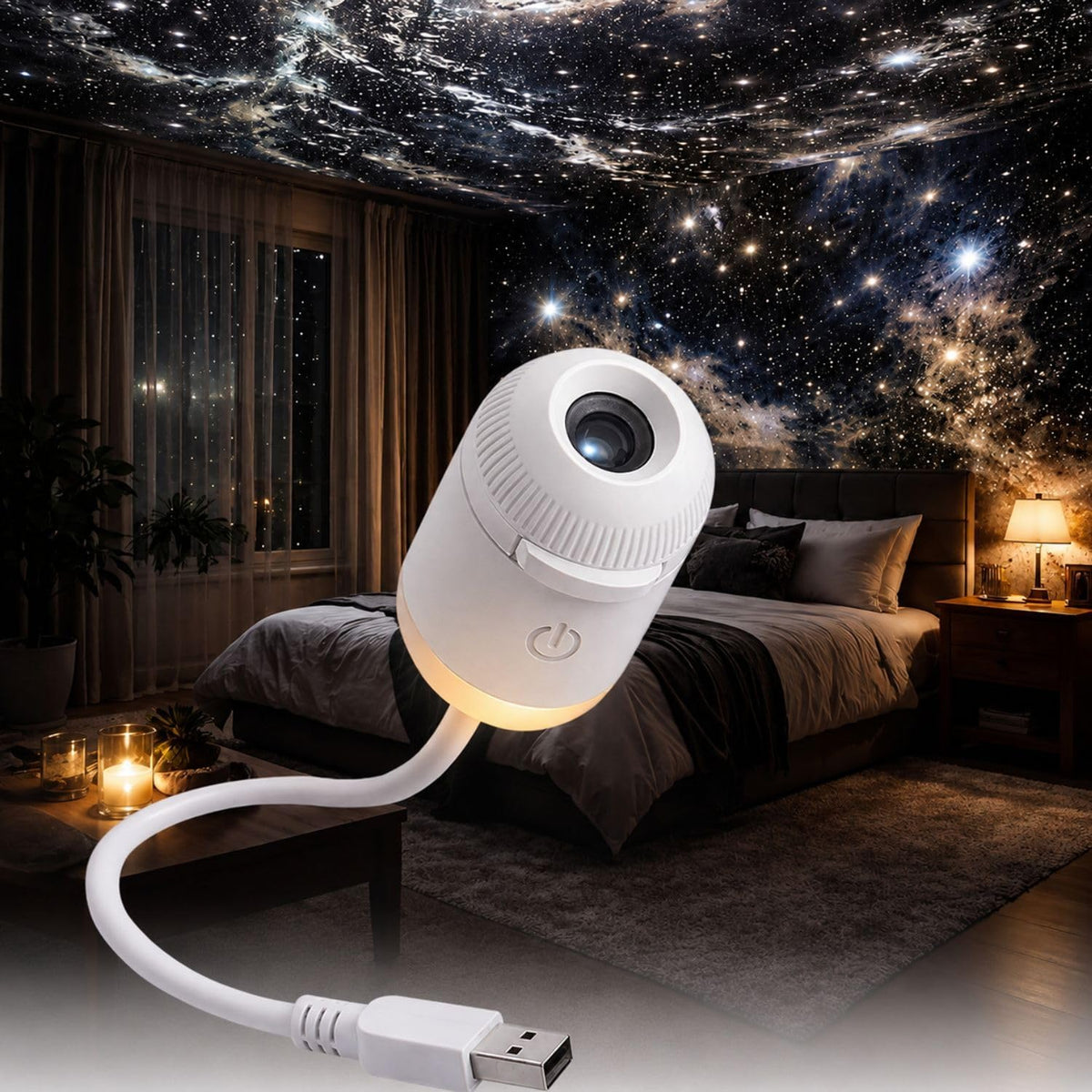 MOON Projector Night Light HD Adjustable Focus , With EXTRA Lenses